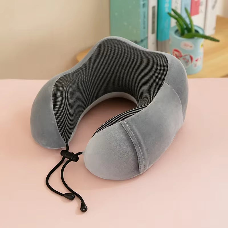 Soft Travel Pillow U Shaped Travel Healthcare Memory Foam Neck Cervical Airplane Pillow Neck Cushion